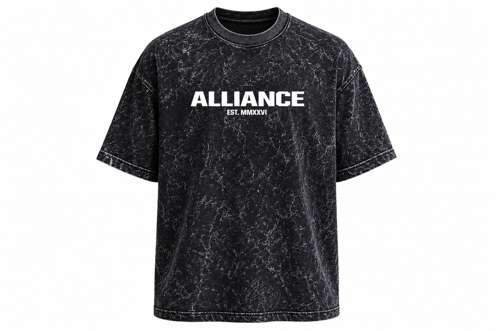 The Foundation Tee | "ACID BLACK"