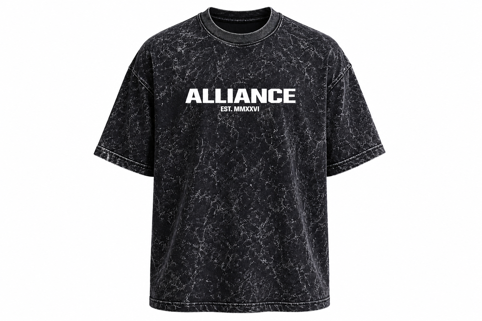 The Foundation Tee | "ACID BLACK"